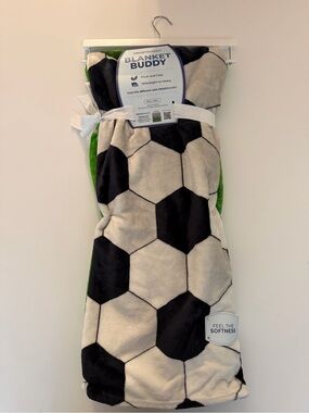 FROSTBUDDY Kids Soccer Plush Blanket Buddy